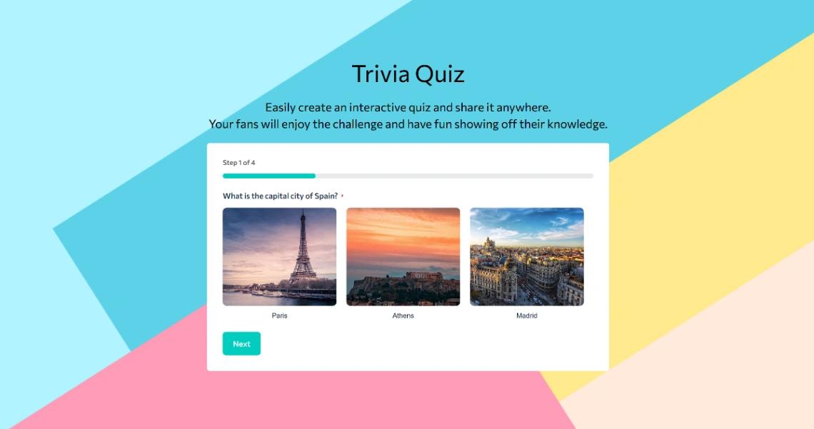 Trivia Quiz website template