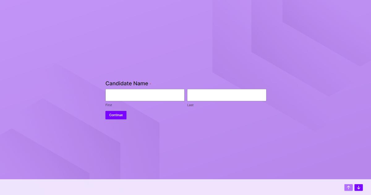 Questionnaire Form website template