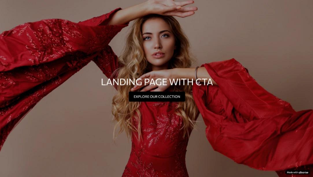 Fashion CTA Landing website template