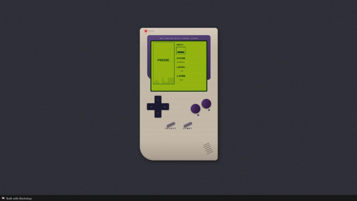 Tetris Game web application template