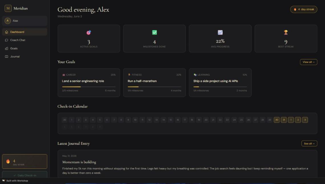 AI Life Coach website template