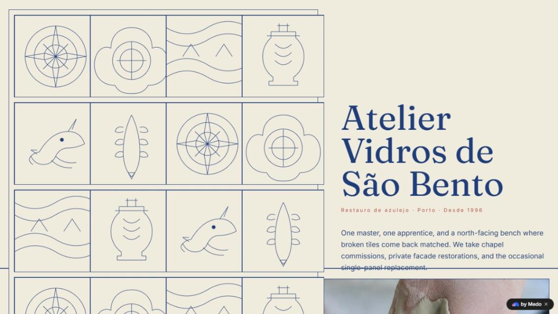 Artisan Studio website template