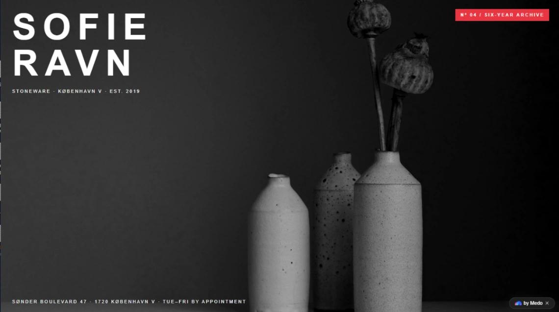 Ceramic Studio Portfolio website template
