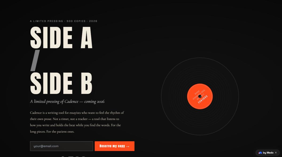 Product Waitlist website template