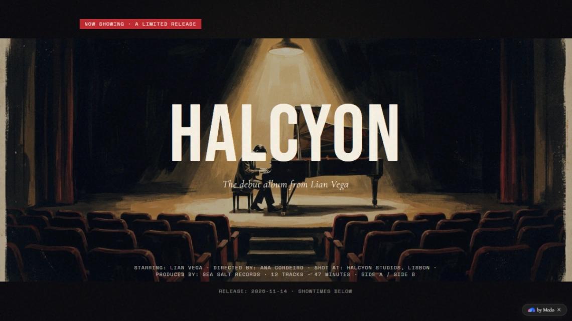 Album Release Concert website template