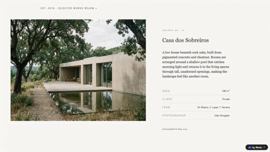 Architecture Studio Portfolio website template