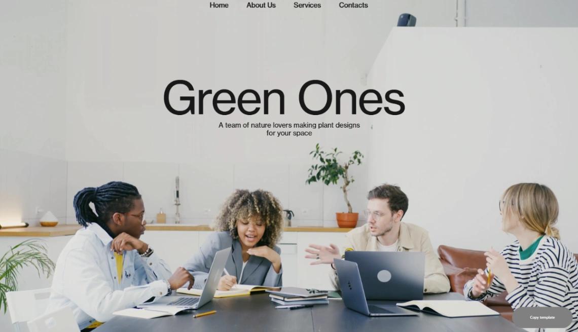 Plant Design Company website template