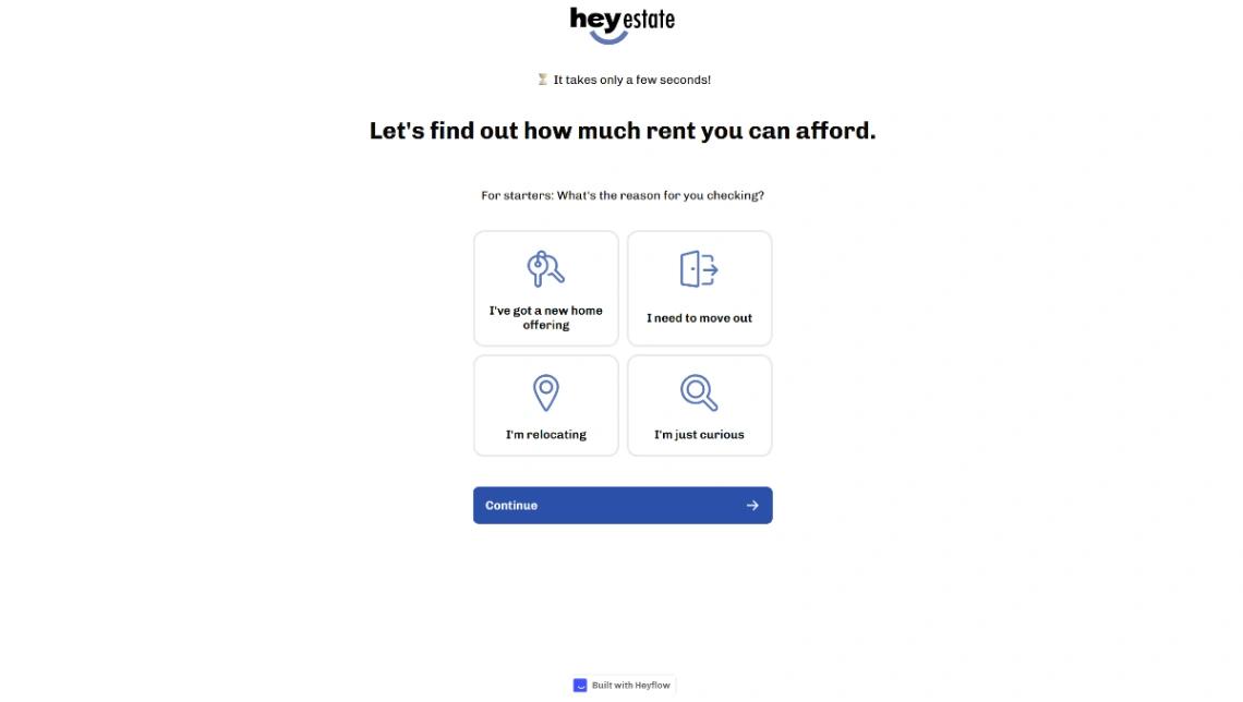 Rent Affordability Calculator website template