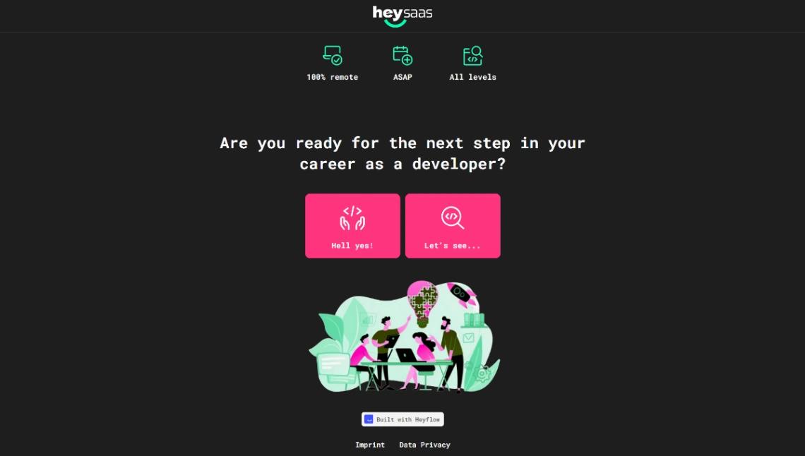IT Recruiting Funnel website template