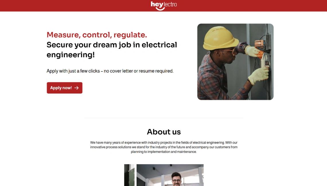 Engineer Recruiting website template