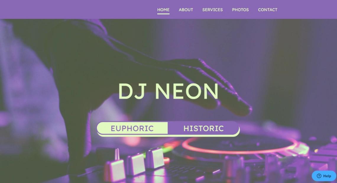 Disc Jockey website template