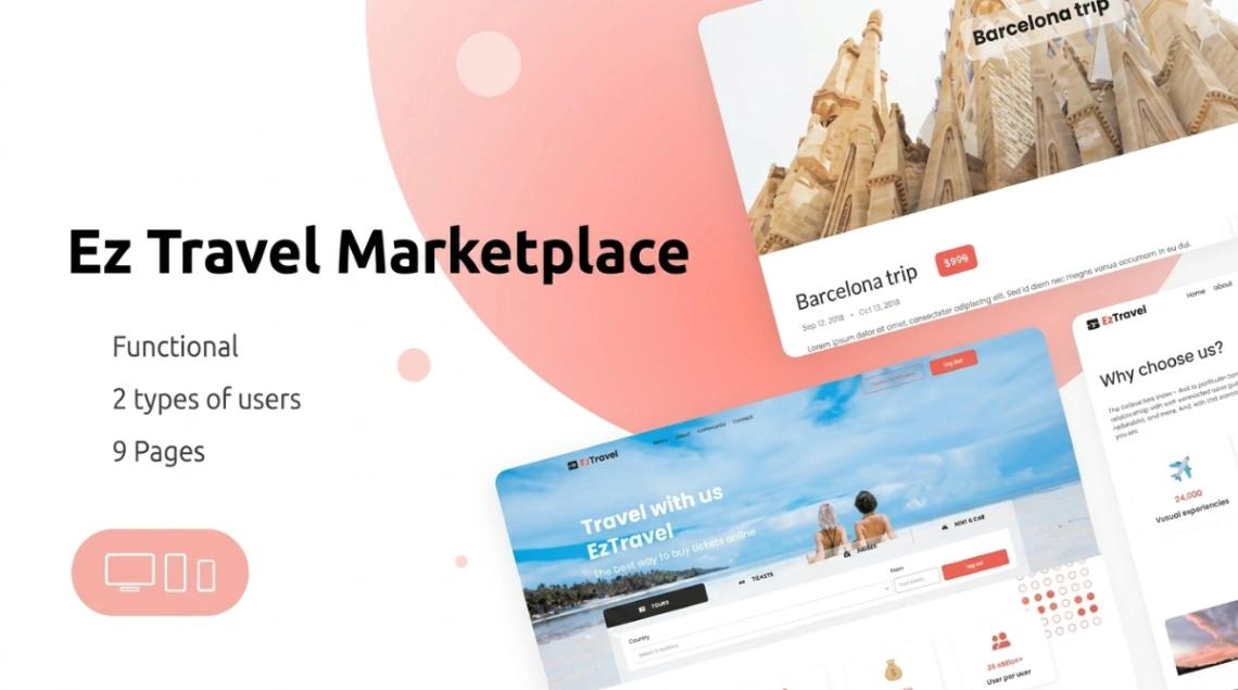 Travel Marketplace web application template