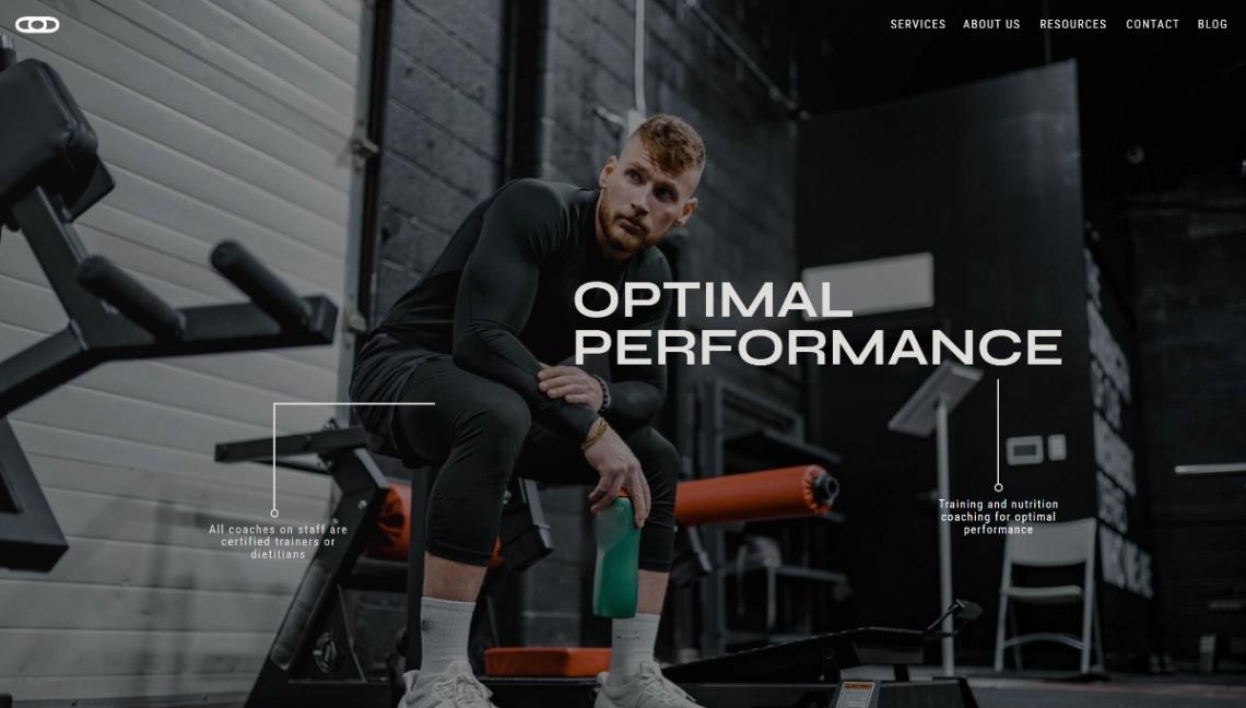 Fitness Training website template