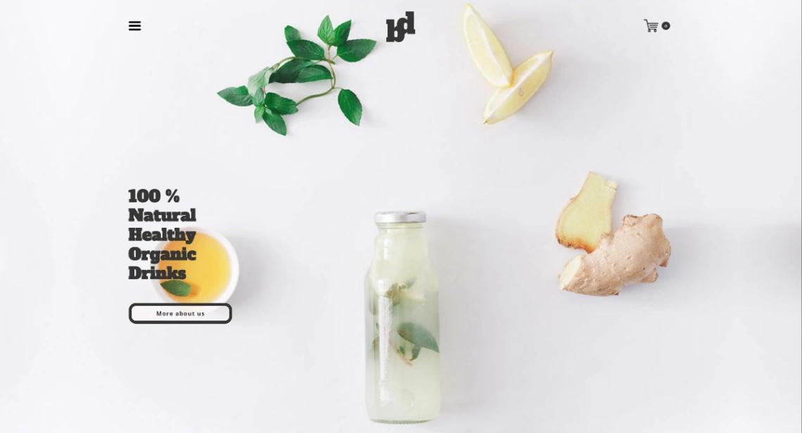 Organic Store website template