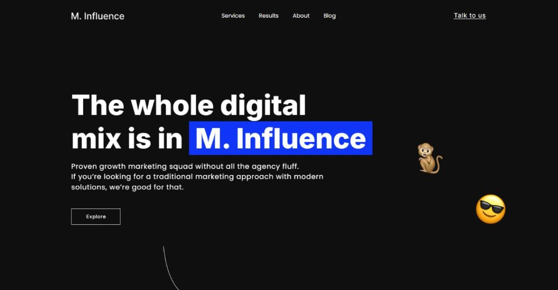 SMM Agency website template