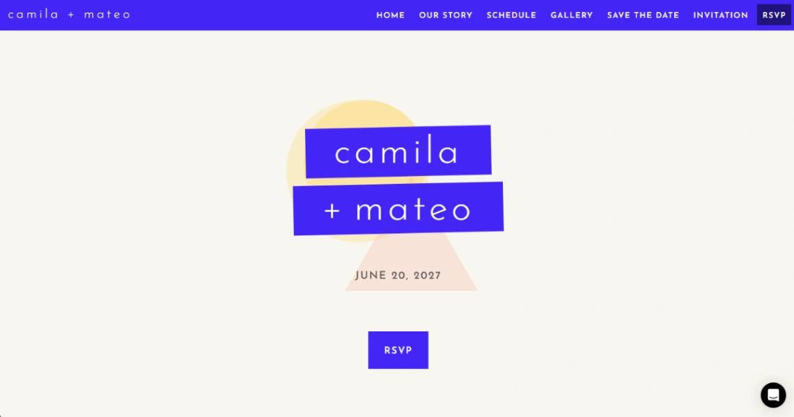 Wedding Event website template