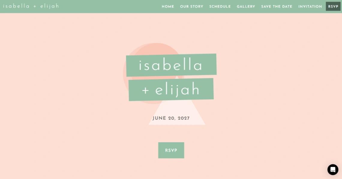 Modern Wedding website template