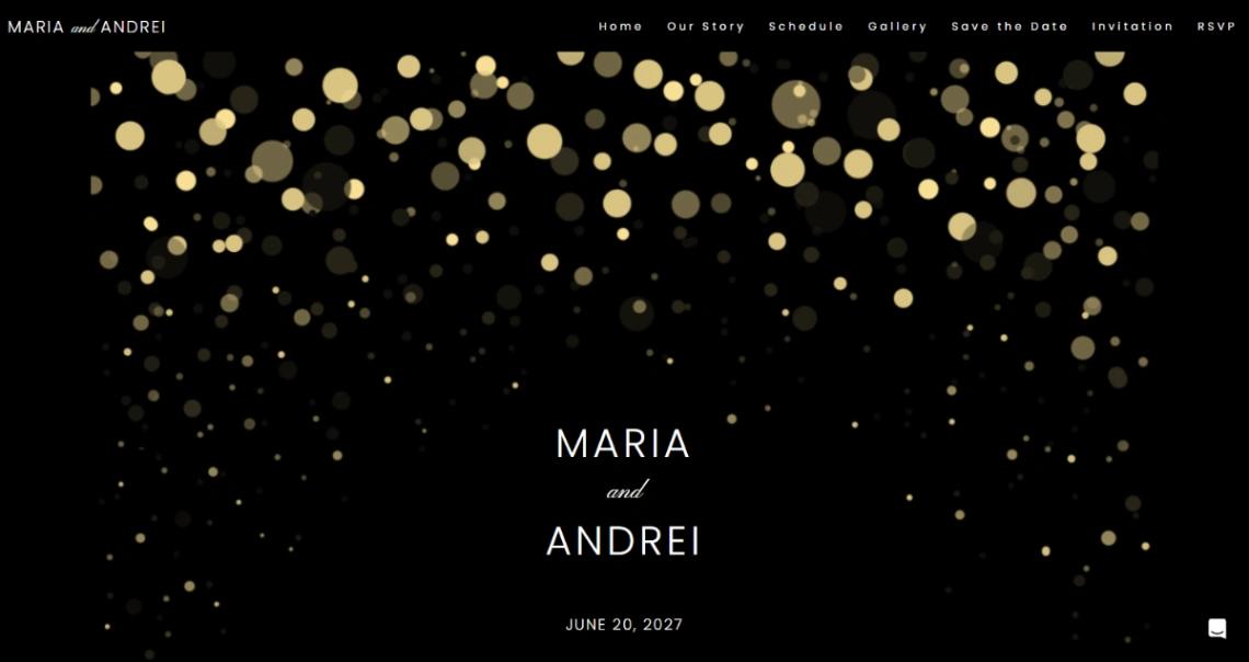Luxury Dark Event website template