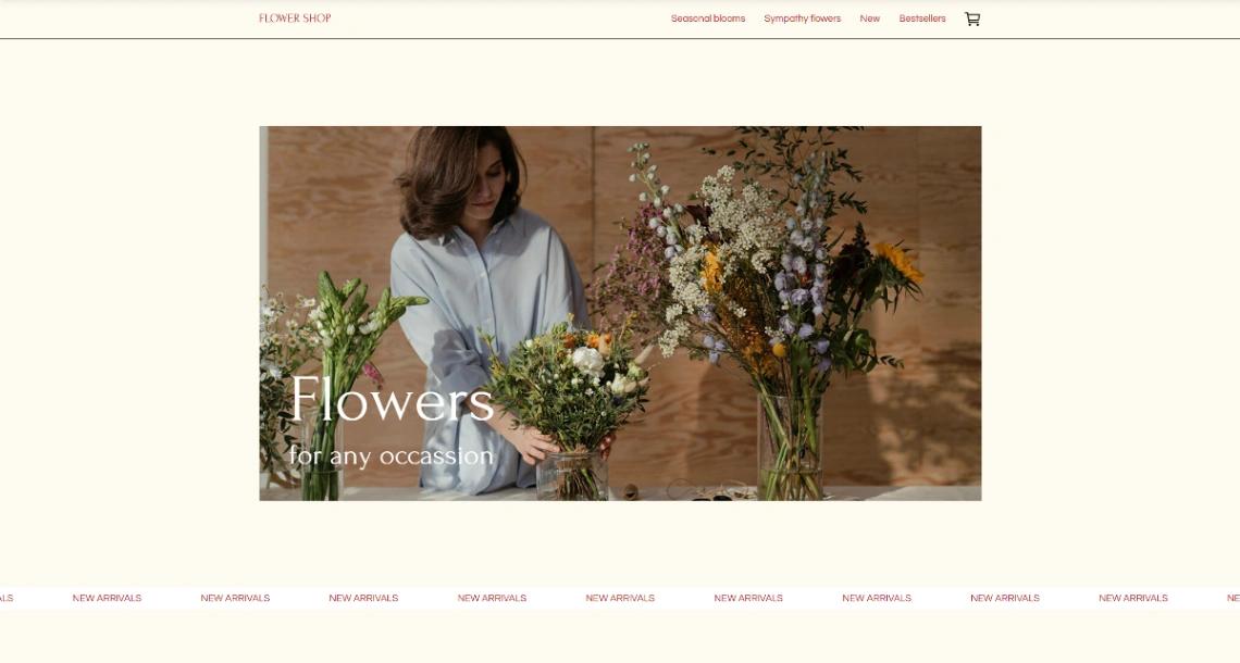 Flower Shop website template