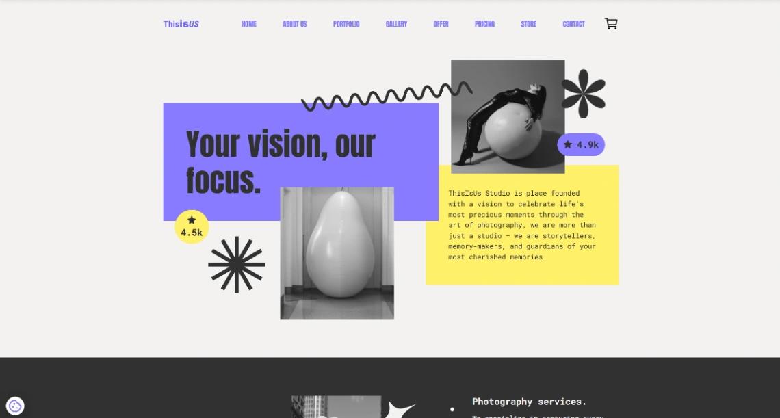 Creative Studio website template