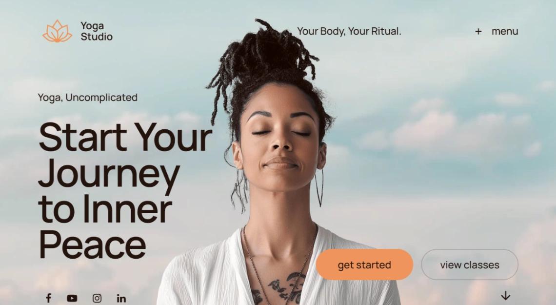 Yoga Studio Mindfulness website template