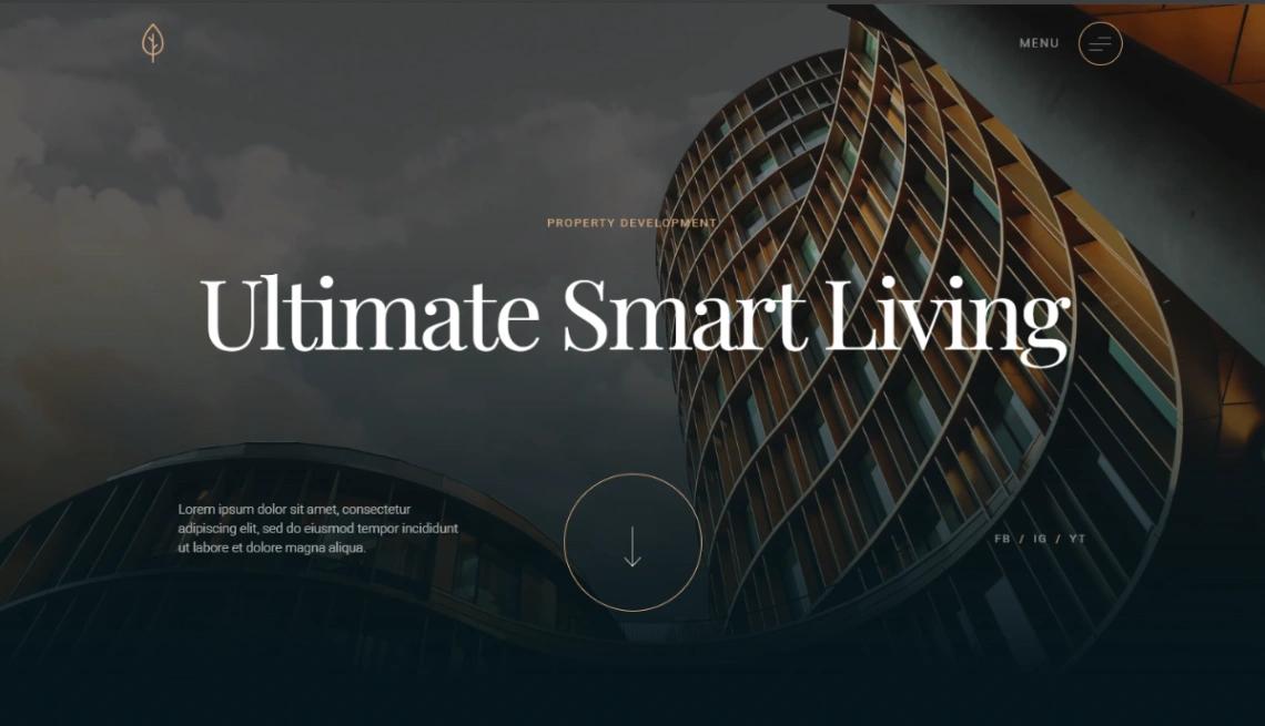 Smart Living Property website template