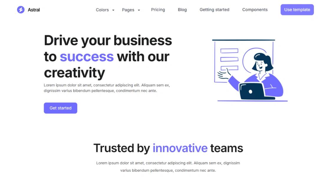 Creative Agency website template