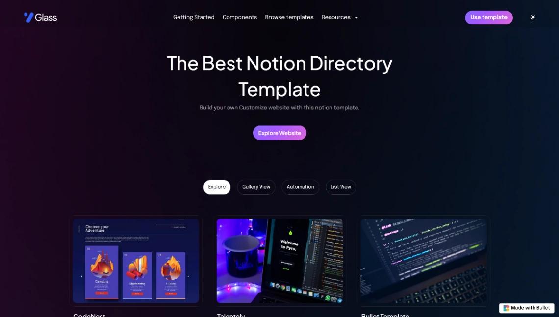 Directory Website website template