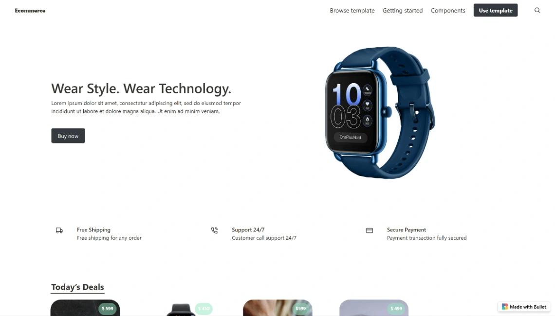 Online Storefront website template