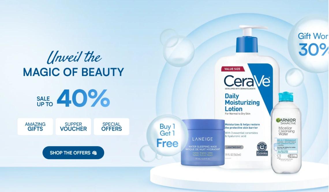 Skincare Shop website template