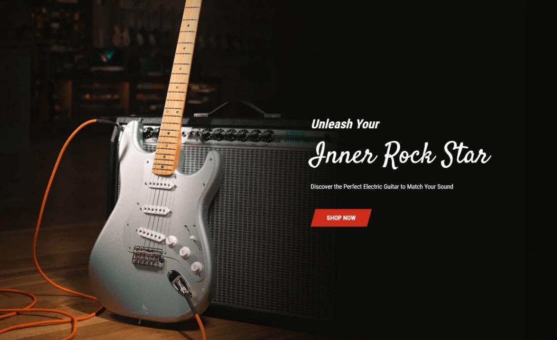 Guitar Shop website template