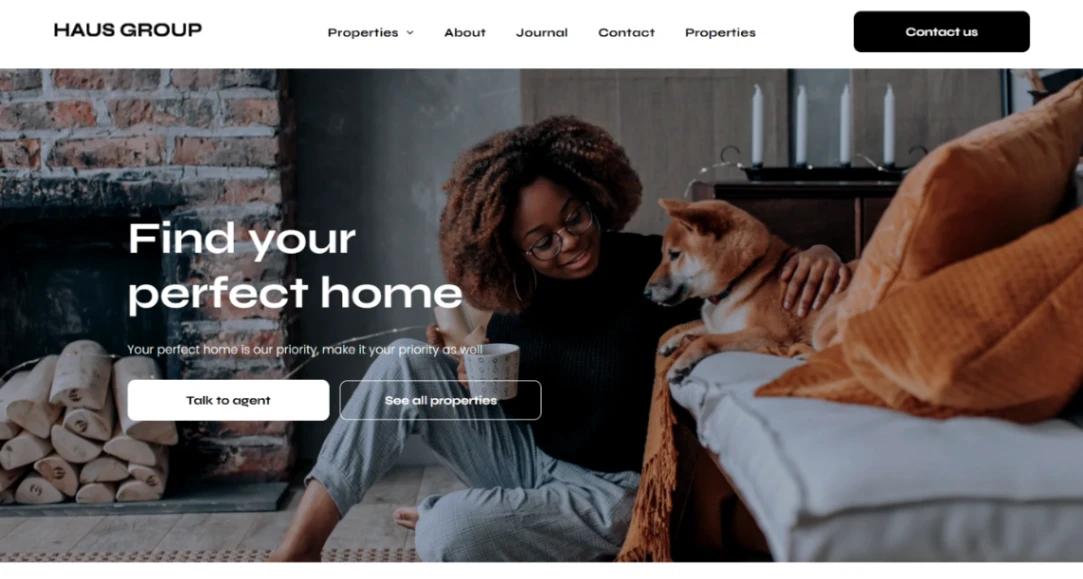 Real Estate Showcase website template