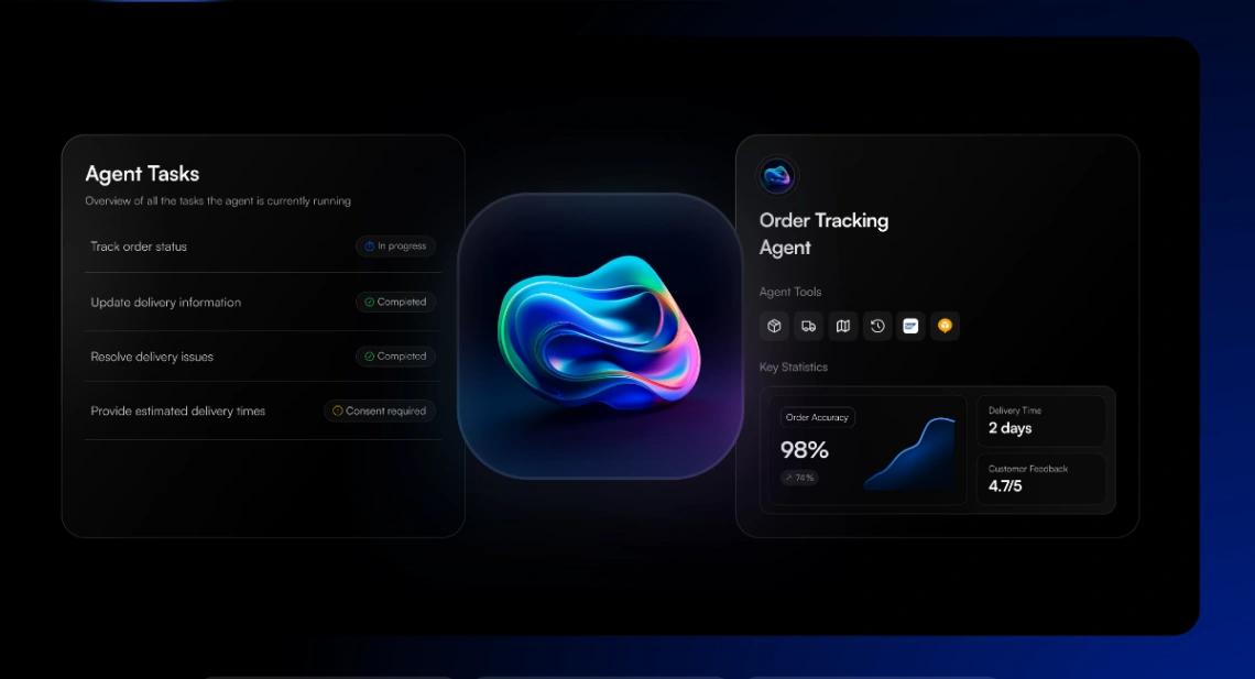 Order Status AI Agent web application template