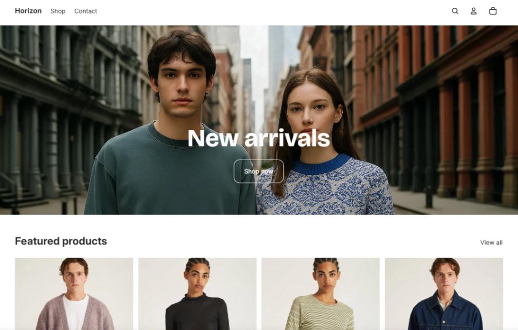 Modern Ecom Store website template