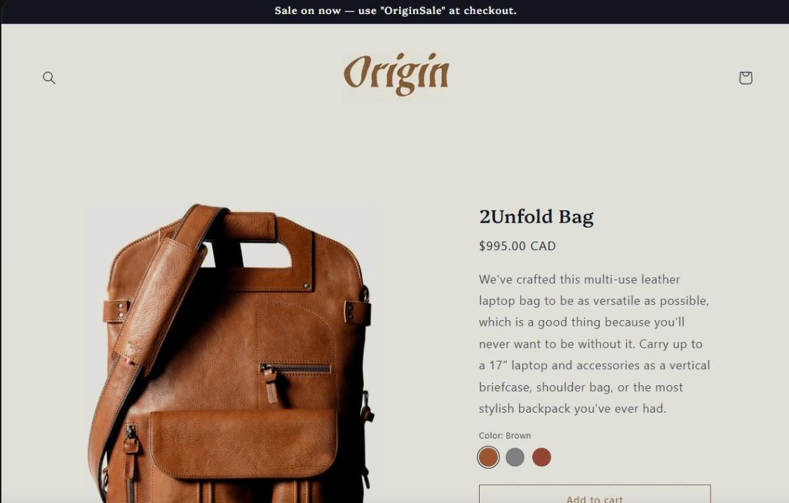 Artisan Maker Product website template