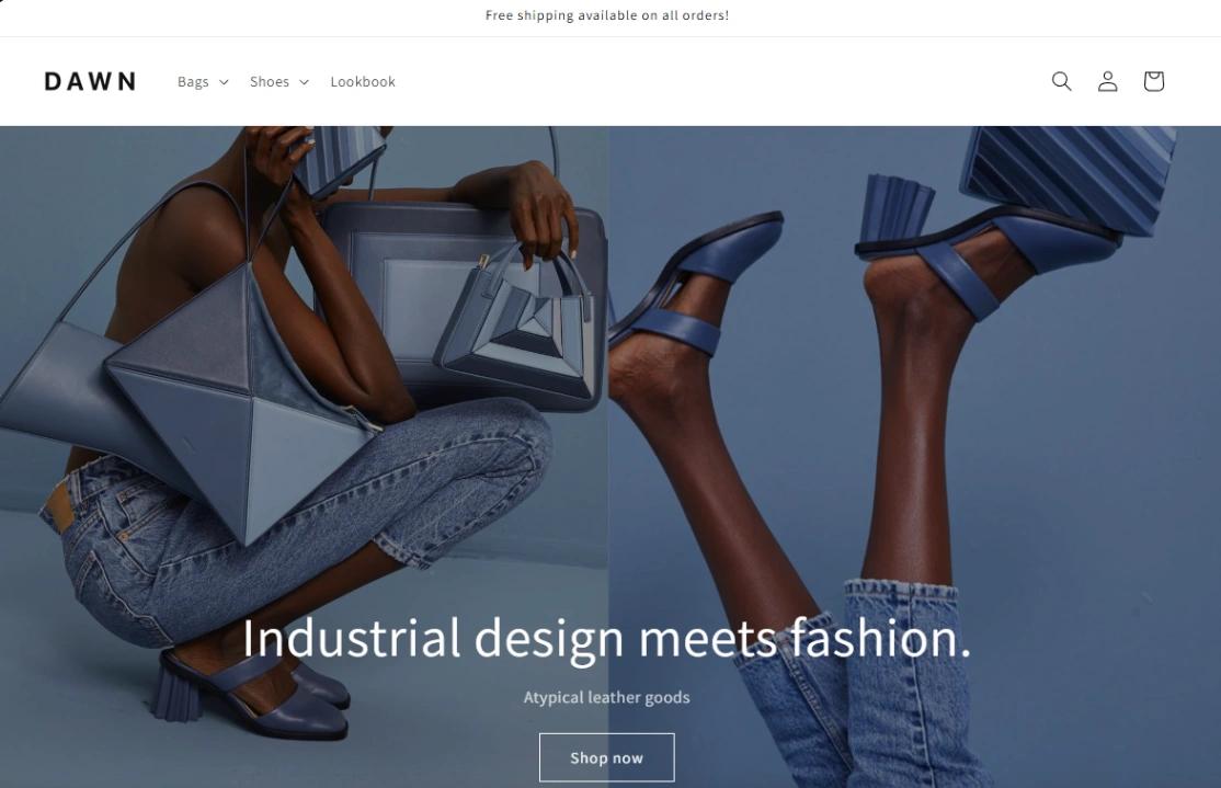 Minimalist Product Shop website template