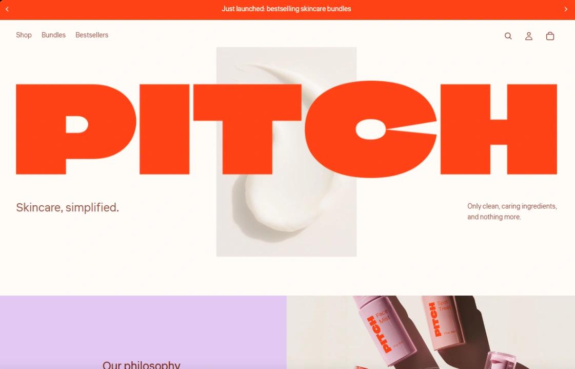Bold Brand Store website template