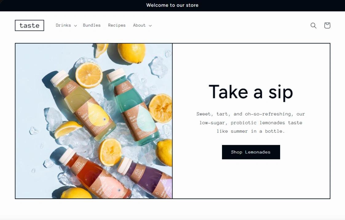 Specialty Store website template
