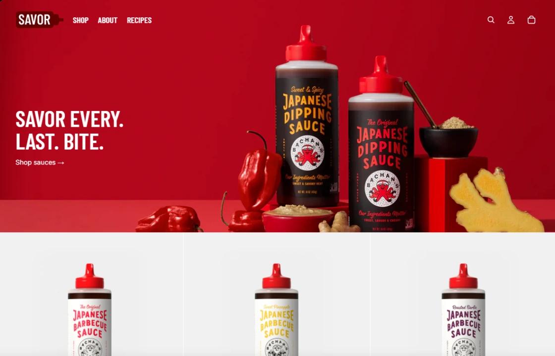 Food & Beverage Store website template