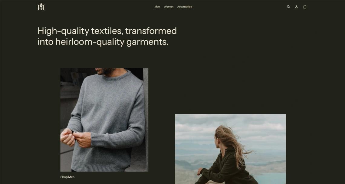 Fashion shop website template