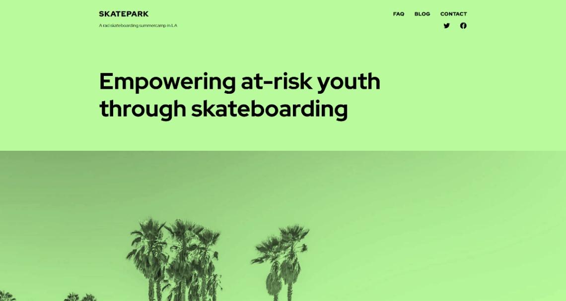 Events and organizations website template