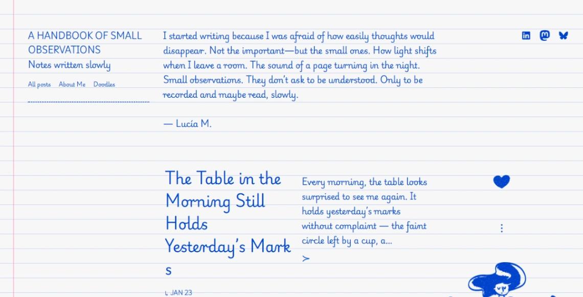 Personal Writers Blog website template