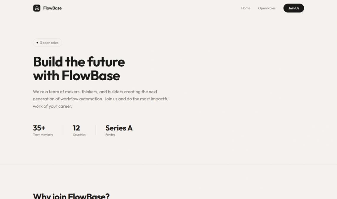 Careers Job Board website template