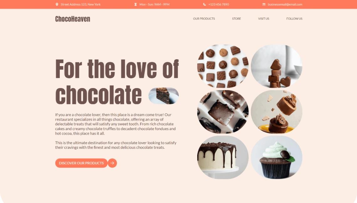 Gourmet Food website template