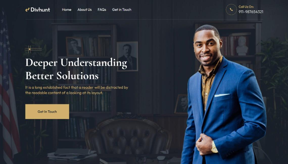 Corporate Consultant website template