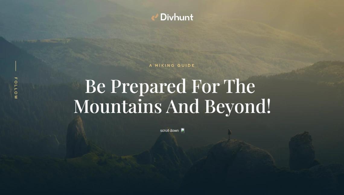 Adventure Website website template