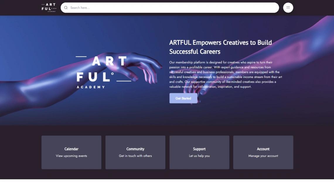 Artful Academy website template