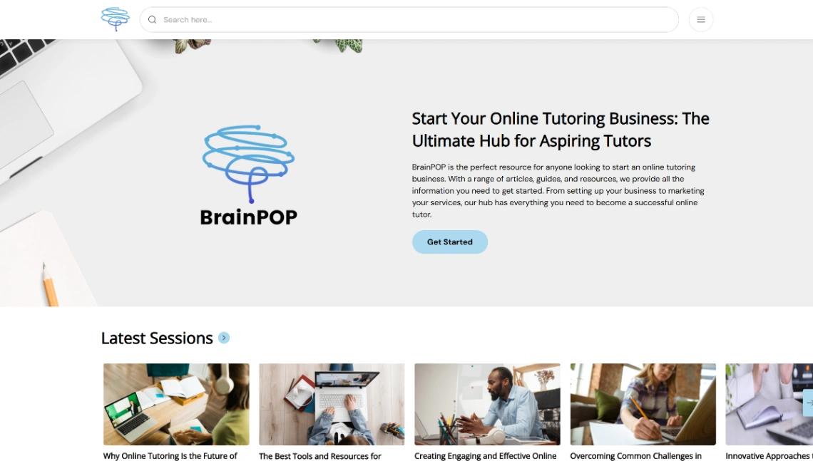 Online Coaching and Tutoring website template