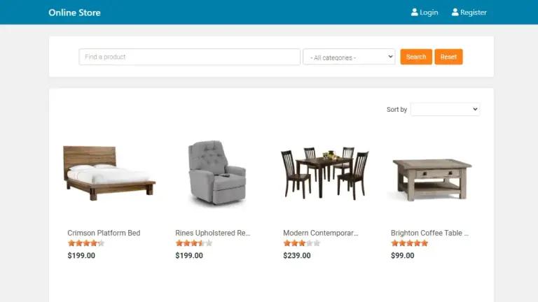 Online Store web application template