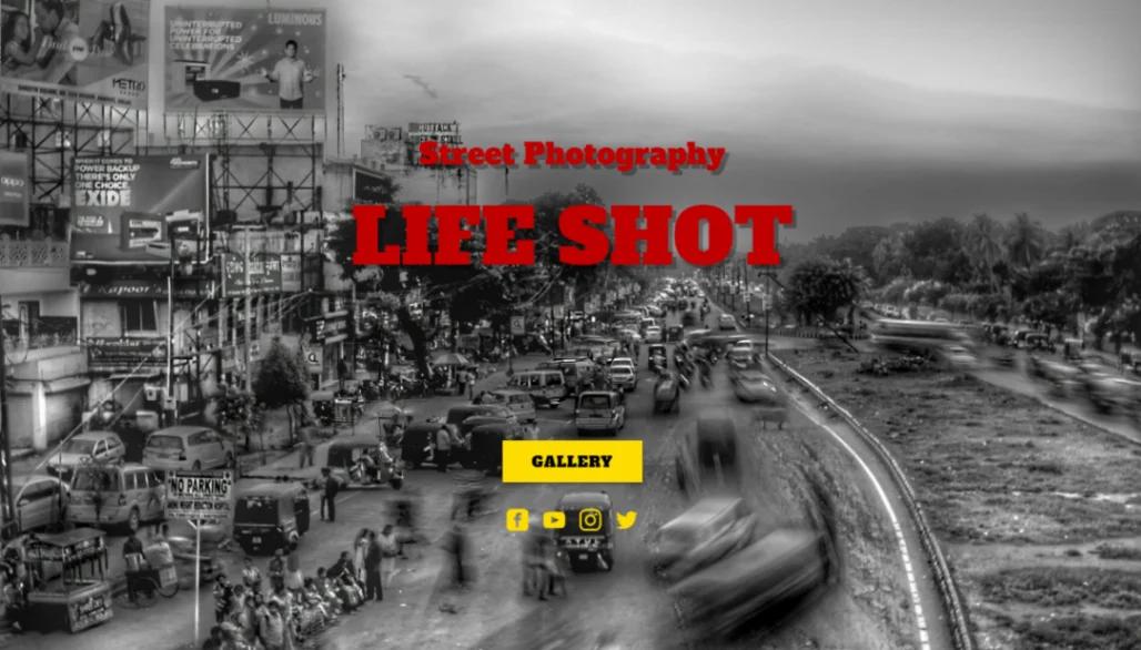 Street Photography website template